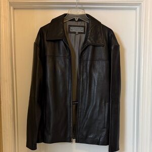 Men's Black Leather Jacket